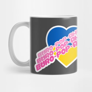 Blue and Yellow Heart Amore Mug